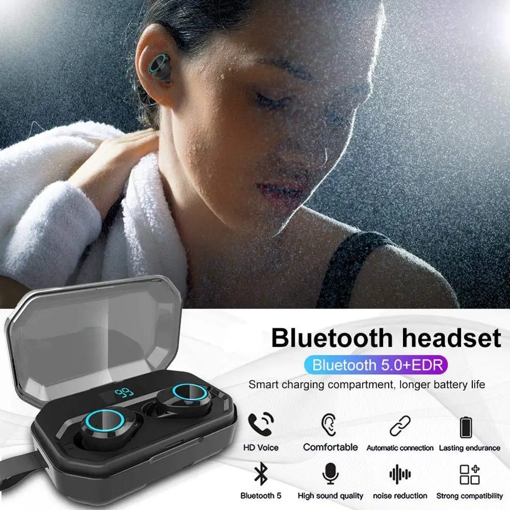 SZILBZ X6 Pro TWS беспроводные наушники 4000 мАч Внешний аккумулятор Bluetooth 5 0