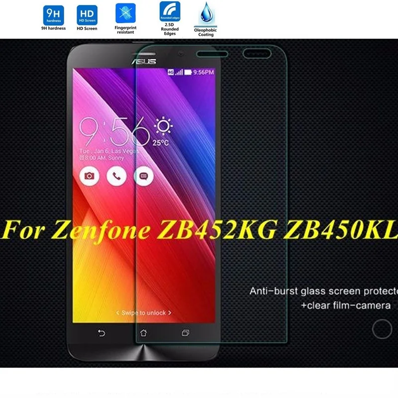 2 шт./лот для Asus Zenfone GO ZB452KG ZB450KL X014D 5 дюймовая защитная пленка 9H закаленное стекло
