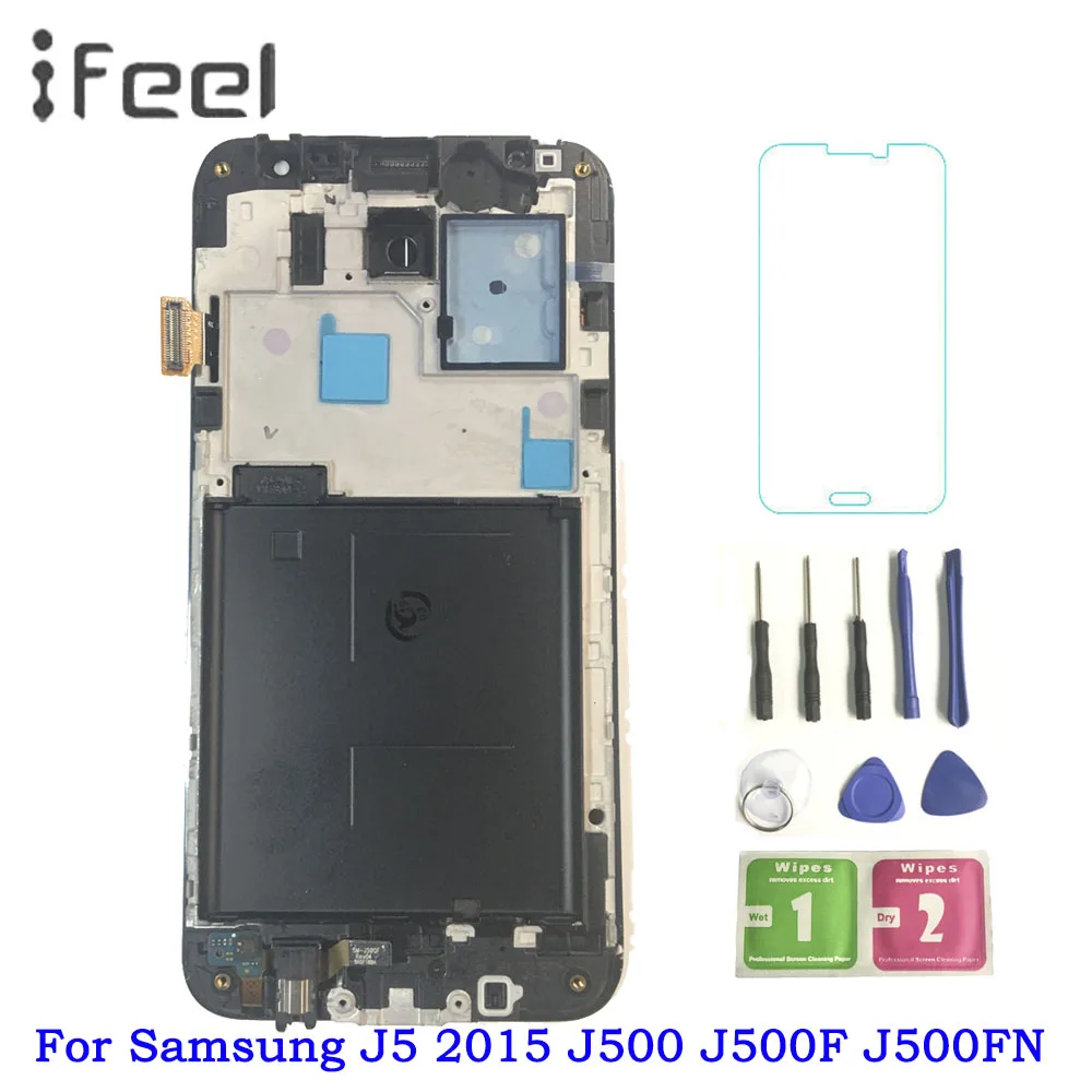 

For Samsung J5 2015 J500 J500F J500FN J5008 LCD Display with Touch Screen Digitizer Frame Assembly Repair J500 LCD