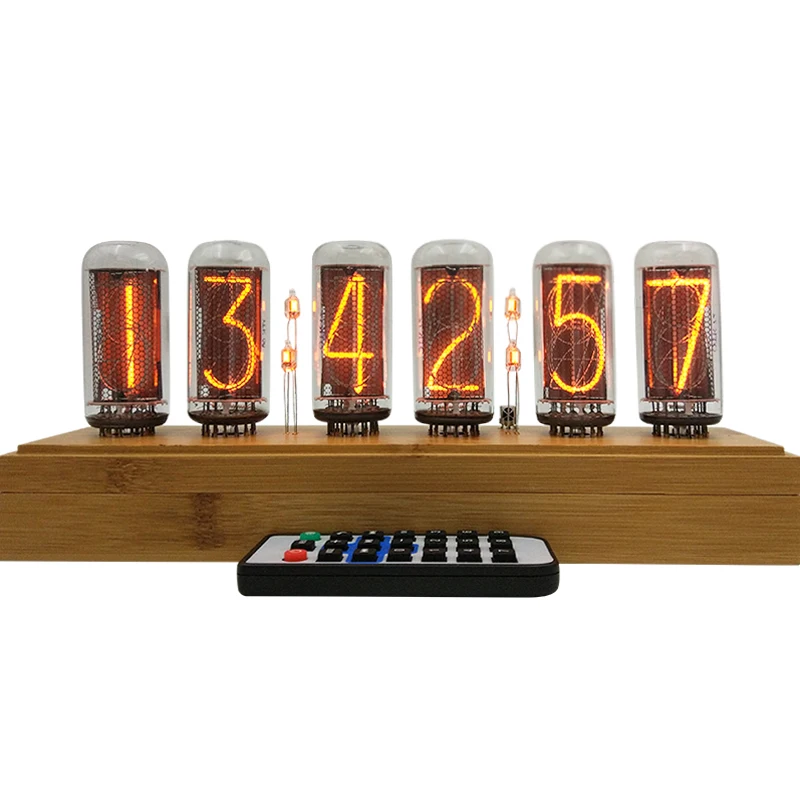 

IN18 glow clock brand new imported former Soviet digital tube, emitting orange and blue-violet light