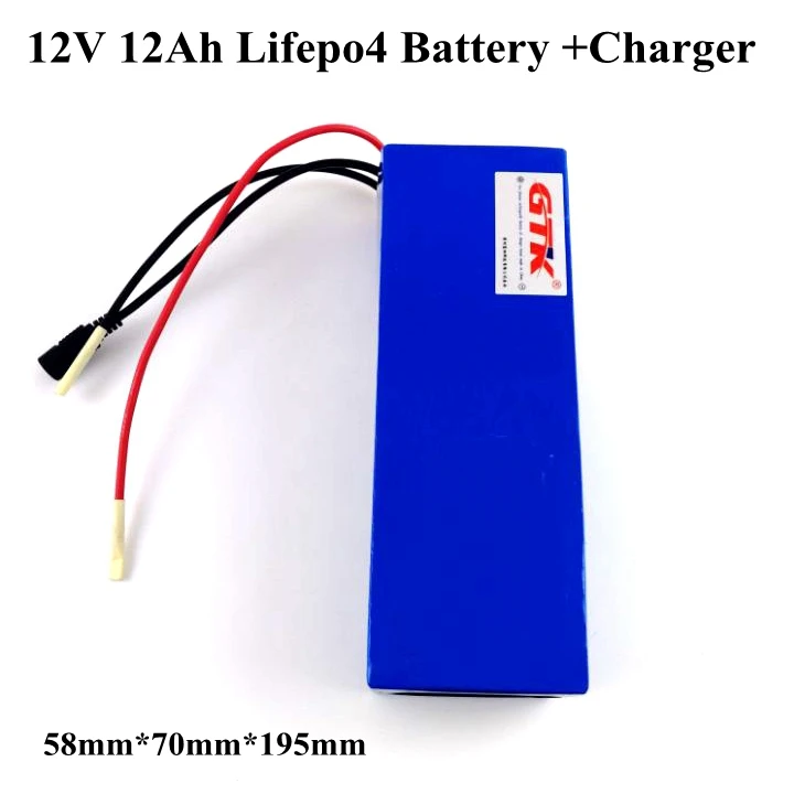 batterie 12v lithium 12ah bicicletta