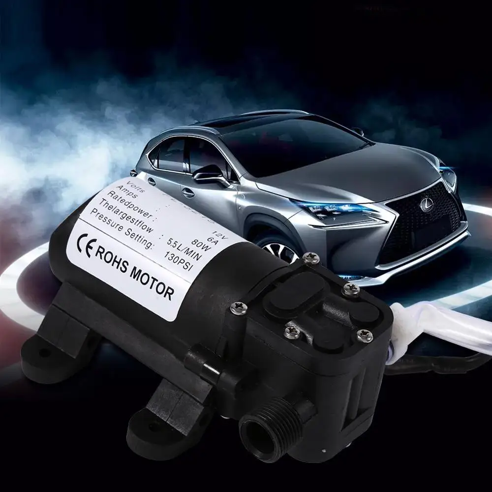 

12V High Pressure Water Pump Electric Car Washer Cleaning Machine Water Pump Trigger Spray Gun Washing Car Sprayer Kit