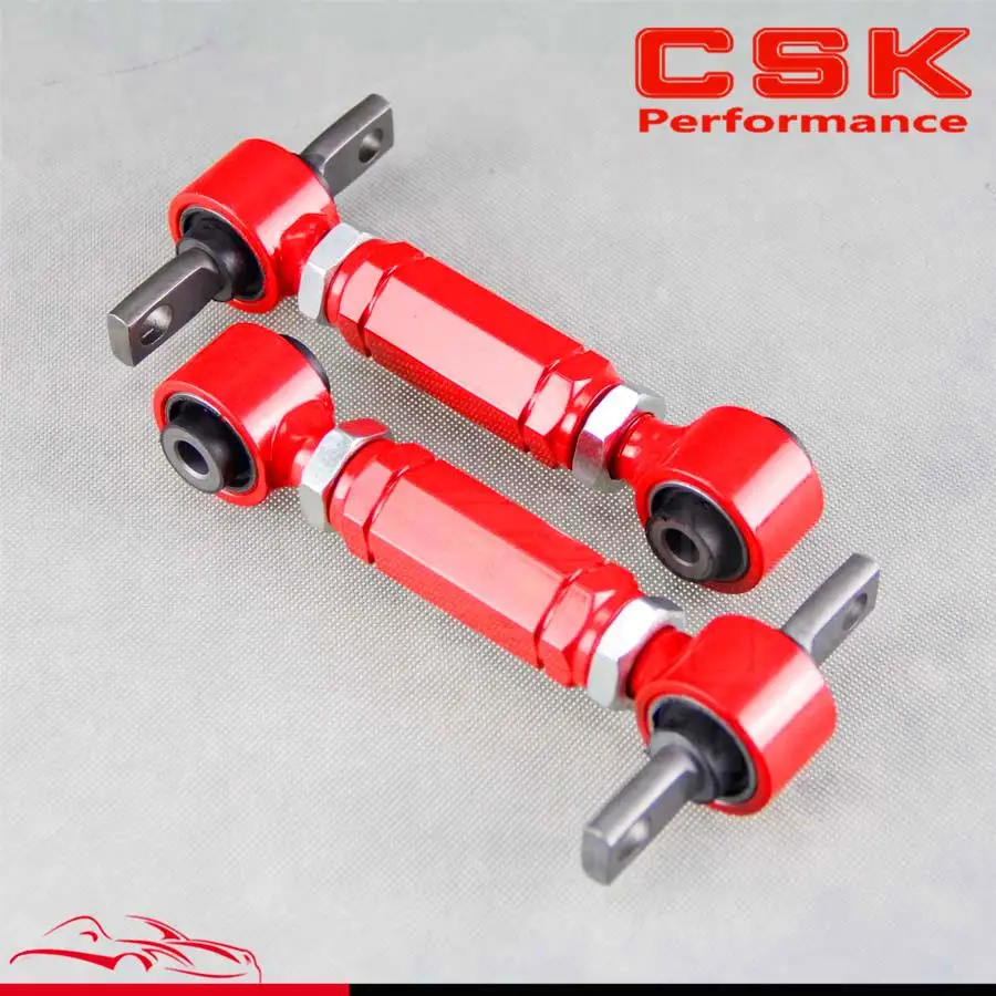 Задний ADJ. C/ARM для HONDA CIVIC 92-00 INTEGRA EG задний Регулируемый CAMBER ARMS KIT Красный