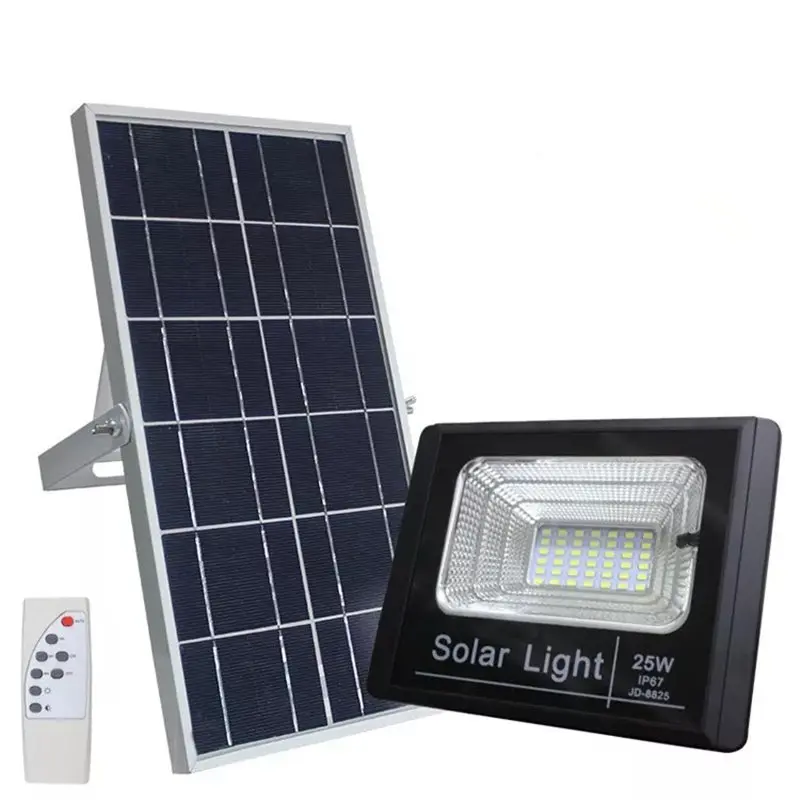 US $24.30 10W25W45W120W outdoor solar street light flood light outdoor lighting bright waterproof large solar panel remote wall lamp