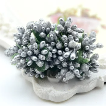 

144pcs mini bud stamens family garden handmade artificial bouquet wedding merry christmas decoration DIY pearl craft fake flower