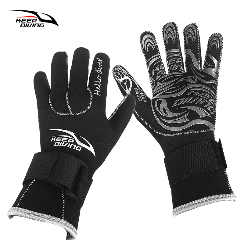 3MM Neoprene Spearfishing Scuba Diving Gloves Winter Keep Warm Swimming
