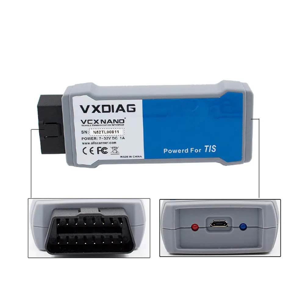 Vxdiag для TOYOTA TIS Techstream V10.30.029 c VCX NANO поддержка SAE J2534 несколько языков с USB/wifi Подключение