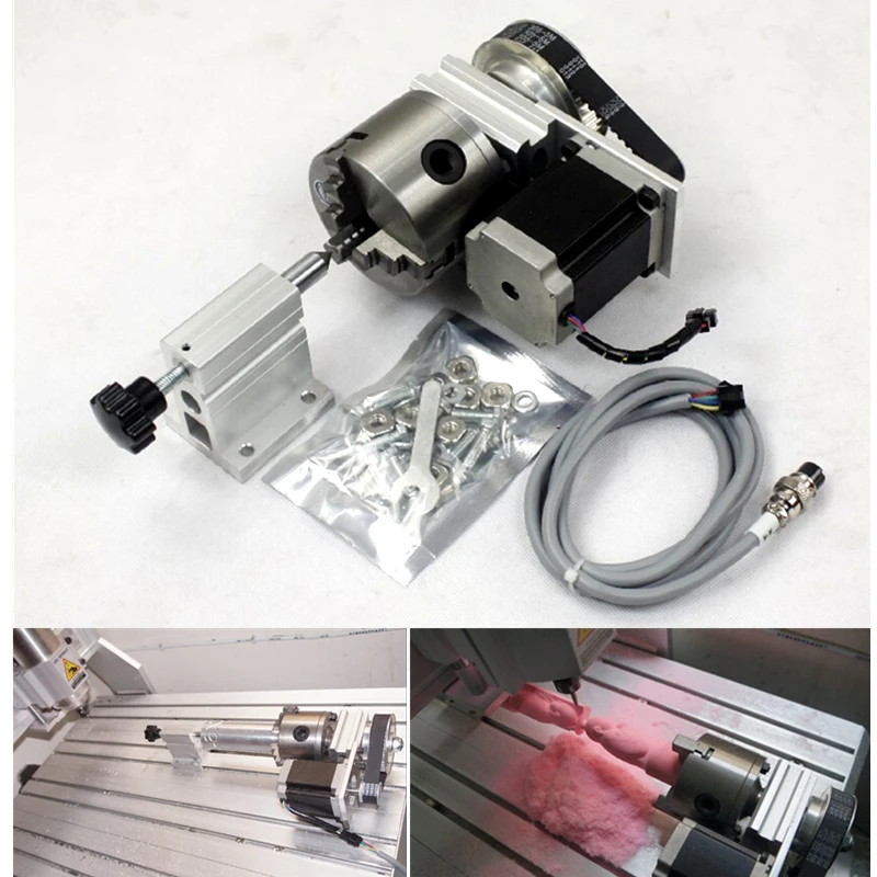 USB CNC 6040 4 axis CNC router parallel wood carving machine woodworking milling engraving machine cnc engraver with cutter bit