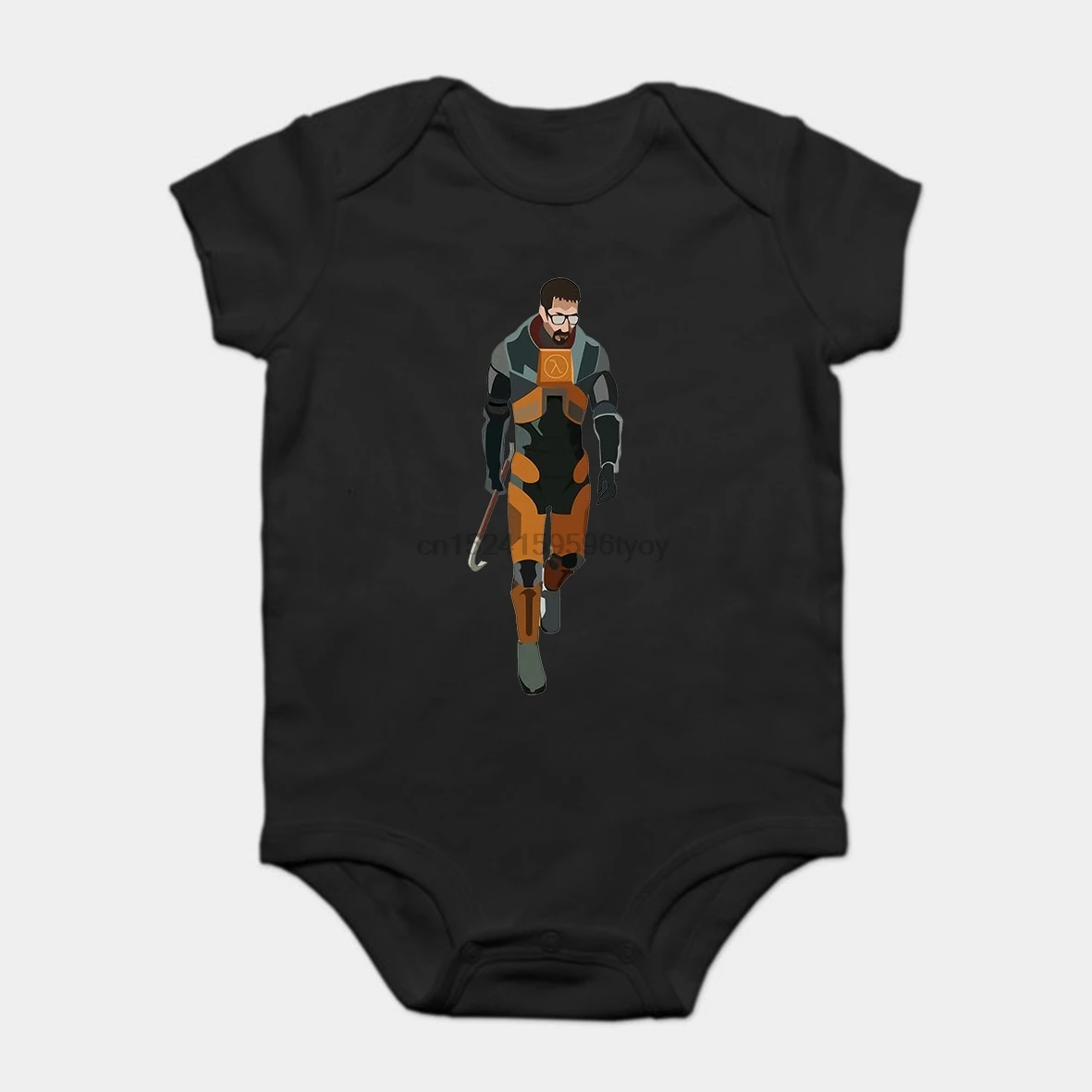 

Baby Onesie Baby Bodysuits kid t shirt Gordon Freeman Half Life Male Slim Fit Man s s tees cmt