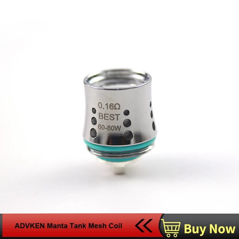 

Original ADVKEN Manta Tank Mesh Coil 0.16ohm 0.2ohm OCC Coil Head for Manta Tank