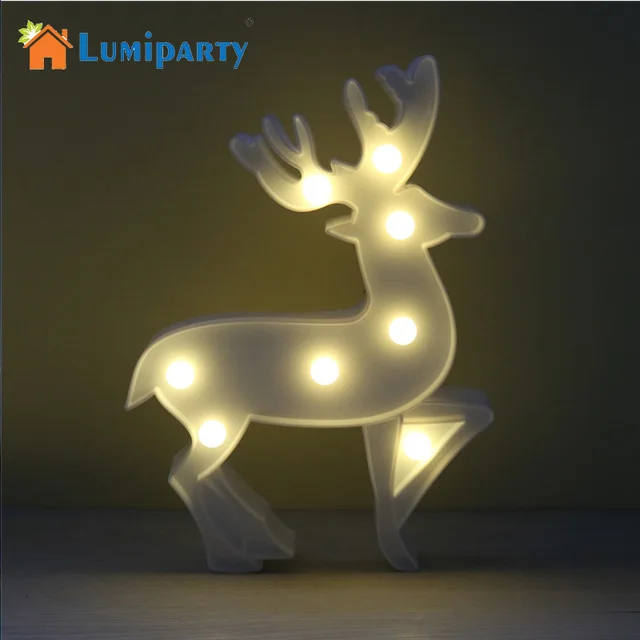 LumiParty LED Rendier Nachtlampje Draadloze Tafellamp Kerst Marquee ... LumiParty LED Rendier Nachtlampje Draadloze Tafellamp Kerst Marquee ...