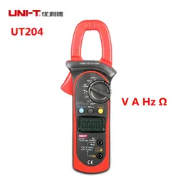 UNI-T UT204 400-600A Цифровой мультиметр зажим с AC/DC Вольтметр Амперметр Resistan сопротивление, частота тестер Авто Диапазон