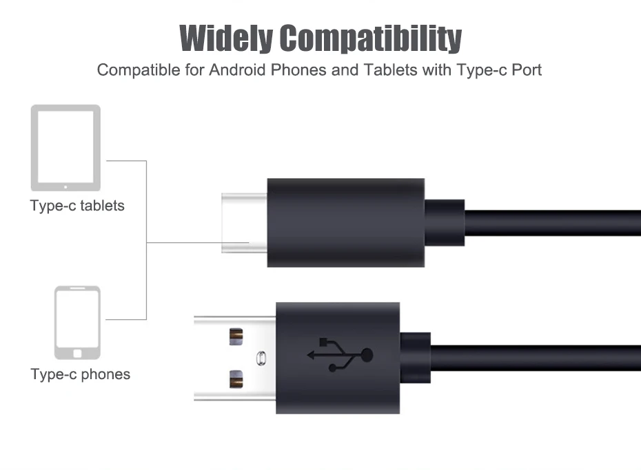 USB 3,1 Тип C кабель USB type-C функцией быстрой зарядки Тип кабеля type-C 3,1 зарядный usb-шнур для samsung S9 S8 S7 Note 8 Xiaomi Mi5 Mi6 кабель для передачи данных