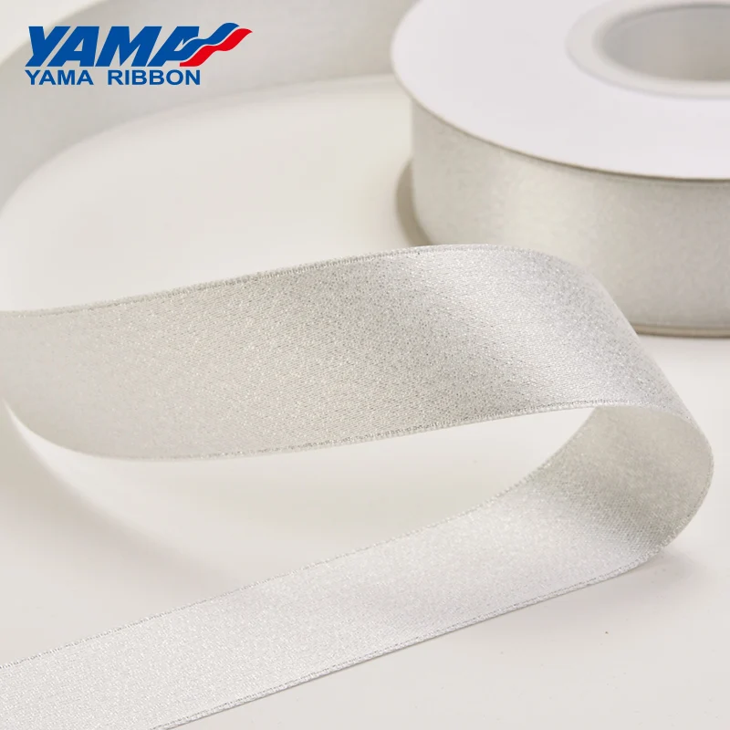 YAMA Silver Purl Satin Ribbon 19 22 25 38 mm 3/4