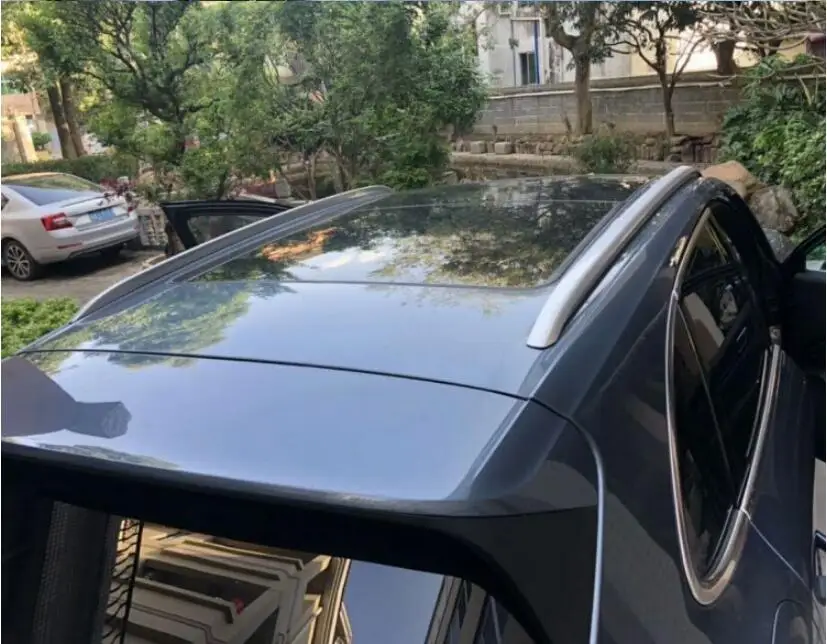 سيارة من سبيكة الألومنيوم حامل سقفي الأمتعة الأمتعة شريط ل 18 19 بورش كايين 2018 2019 بواسطة EMS
