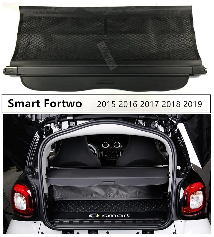 Rear Trunk Cargo Cover For Smart Fortwo 2015 2016 2017 2018 2019 2020