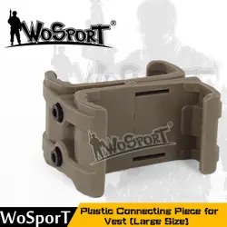 WoSporT тактический жилет аксессуар пластиковая Соединительная деталь для жилета открытый большой размер для страйкбола Пейнтбол Охота