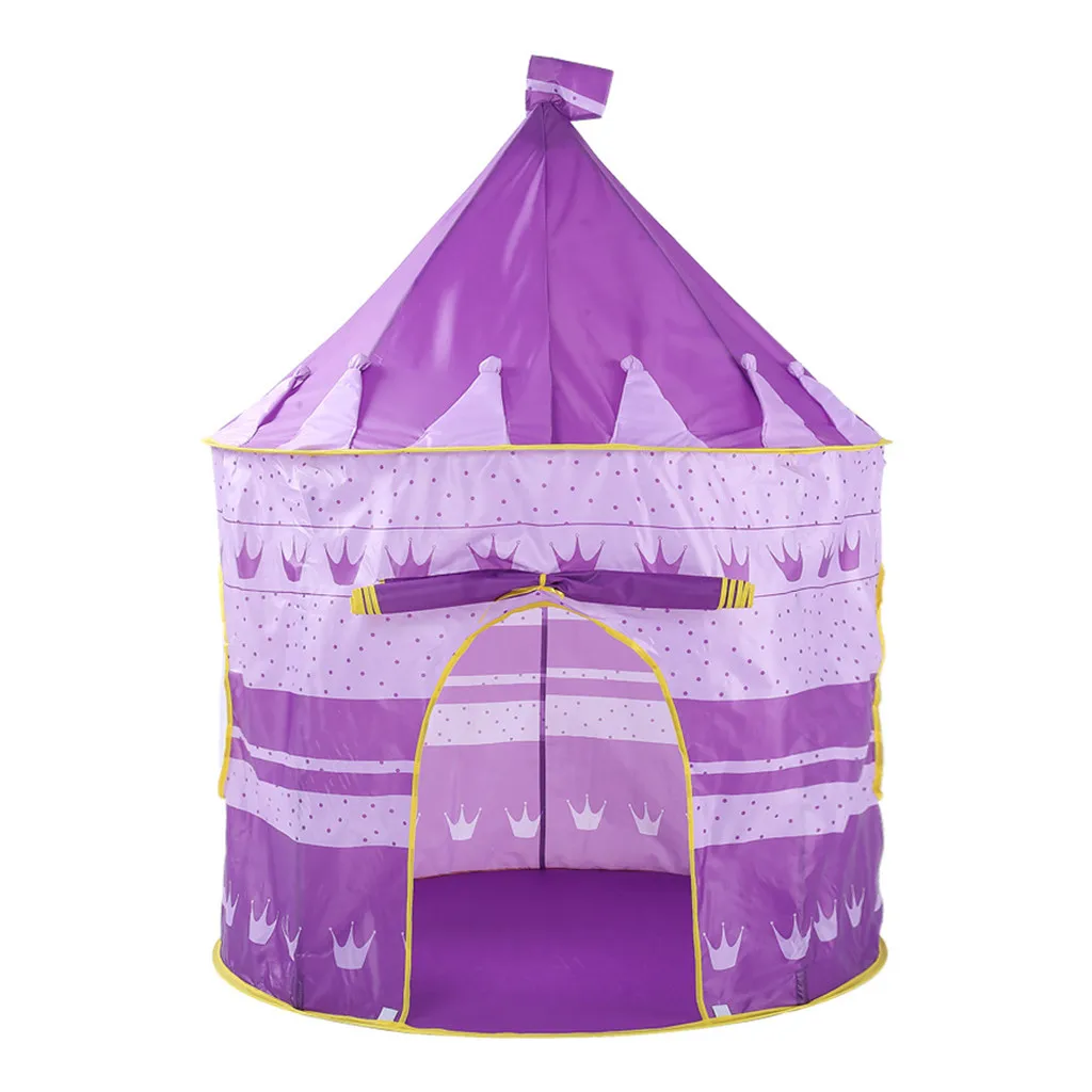 Folding Children Kids Playhouse Princess Tent Tunnel InOutdoor for Boys Girls Teepee Tent Play Tent Birthday Christmas Gifts