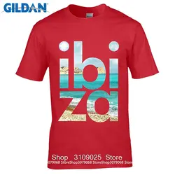 Возьмите DIY Стиль мужские футболки дизайн основной топ мужские Ibiza солнце и море Футболка-8 мяч Оригинальные футболки