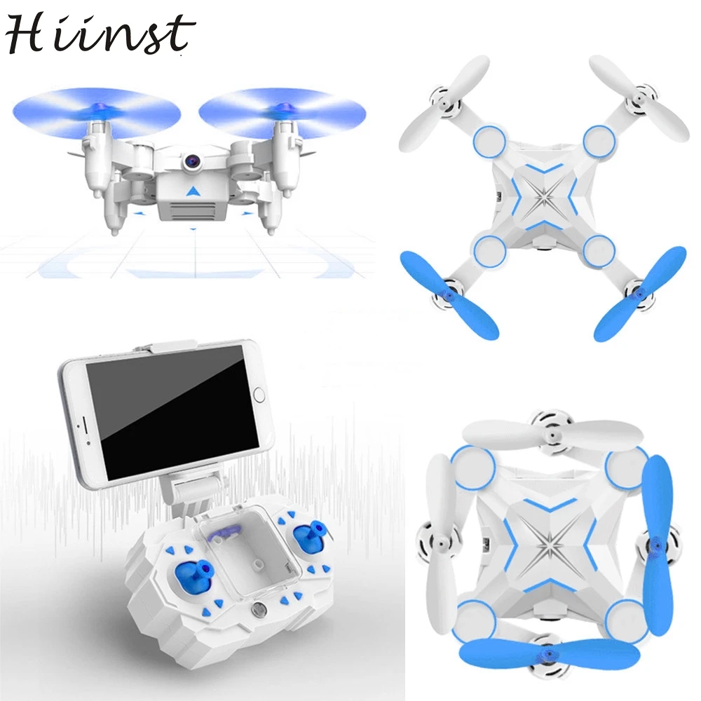 

HIINST MallToy M1 Mini Foldable HD 3MP 2.4G 4CH 6Axis RC 3D Roll A Key Return Quadcopter Drone Camera HD Video Aug30 Dropship