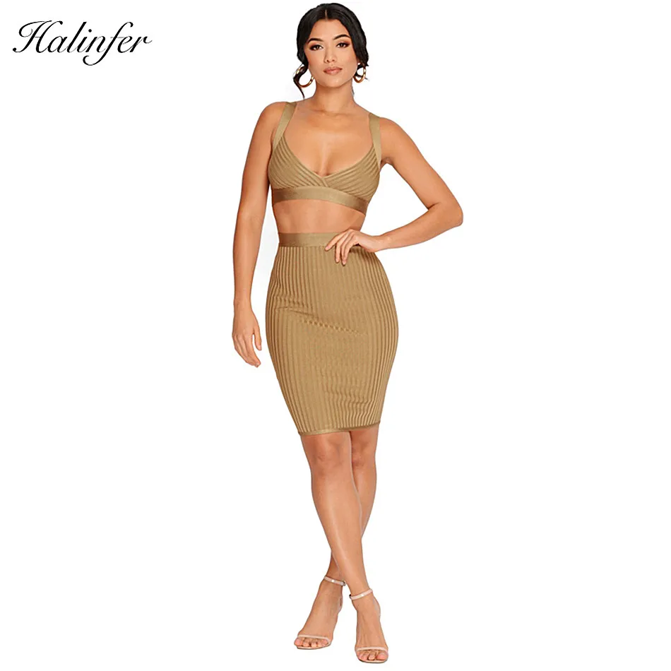 Ocstrade-2-Pe-a-Bandage-Definir-Novo-Ver-o-2018-Sexy-Clube-2-Pe-a-Vestido_
