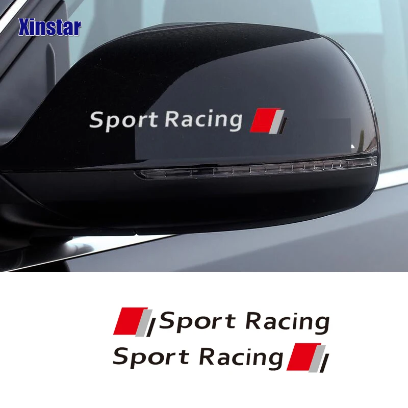 

2pcs car rearview mirror sticker for audi A1 A3 A4 A5 A6 A7 A8 Q1 Q3 Q5 Q7 Q8 TT