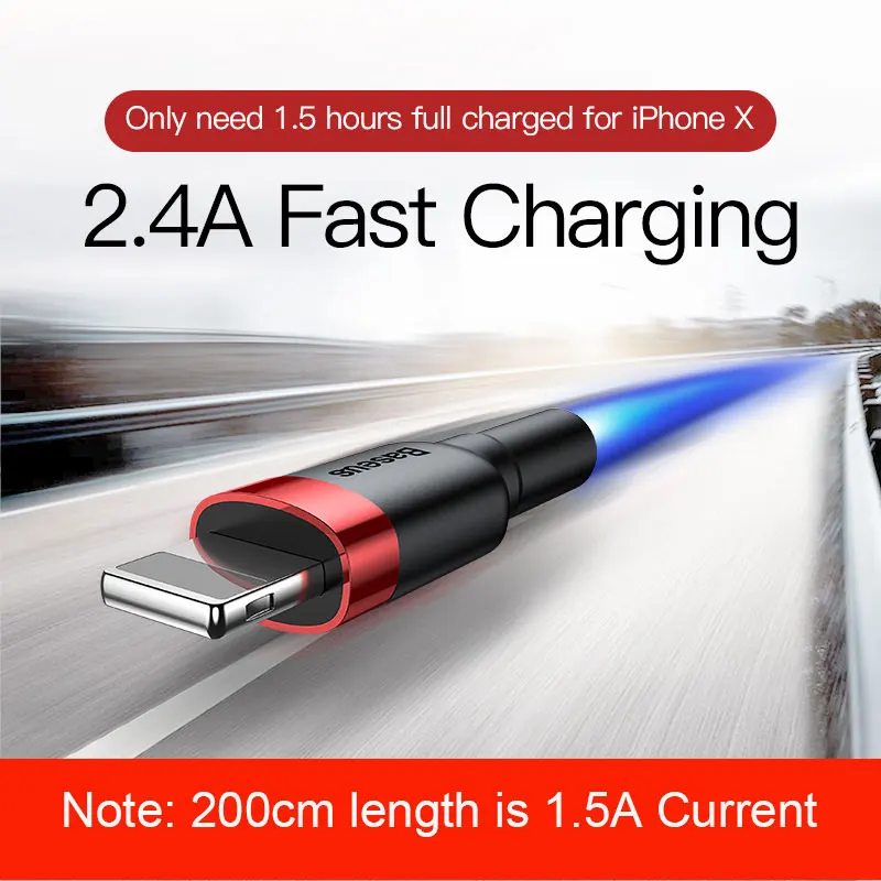 Baseus 2.4A كابل يو اس بي ل فون XS ماكس Xr X 8 7 6 سريع كابل بيانات اللفاف شحن شاحن سلك سلك مهايئ المحمول كابلات الهاتف Baseus 2.4A كابل يو اس بي ل فون XS ماكس Xr X 8 7 6 سريع كابل بيانات اللفاف شحن شاحن سلك سلك مهايئ المحمول كابلات الهاتف