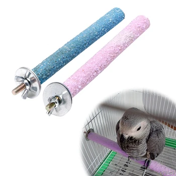 

Colorful Pet Bird Chew Paw Grinding Toys Parrot Harness Cage Budgie Clean Tool Y110-Dropshipping