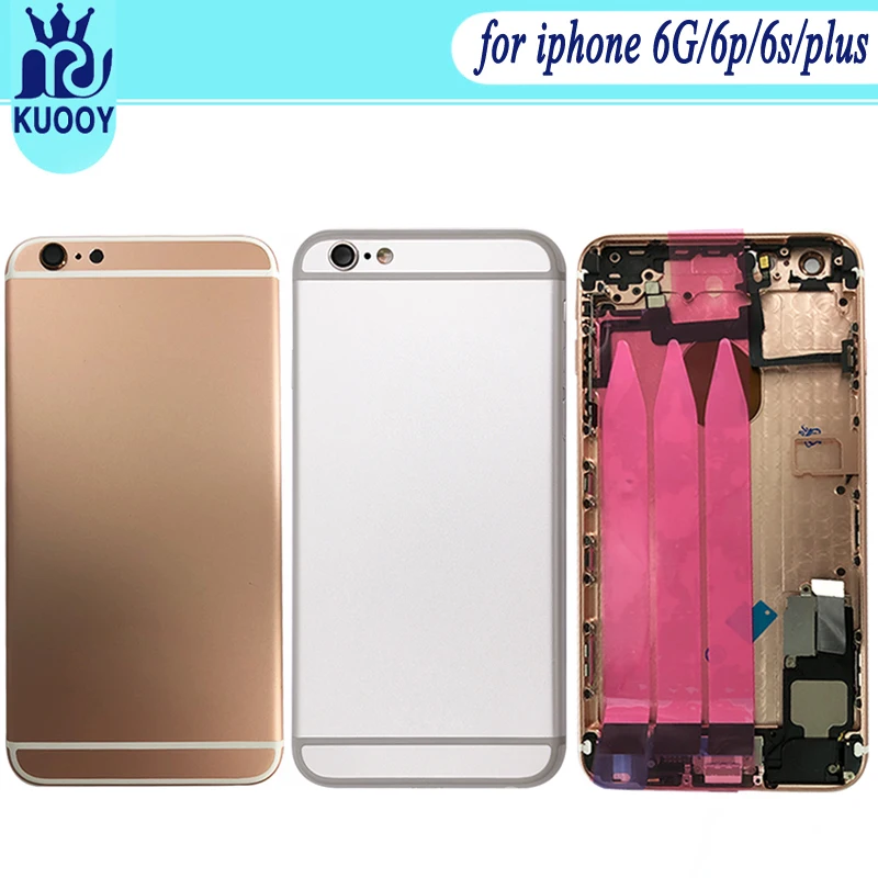 Новый 6S 6 Plus задняя крышка корпуса батареи для iPhone P 6SP средняя рамка Шасси Полный