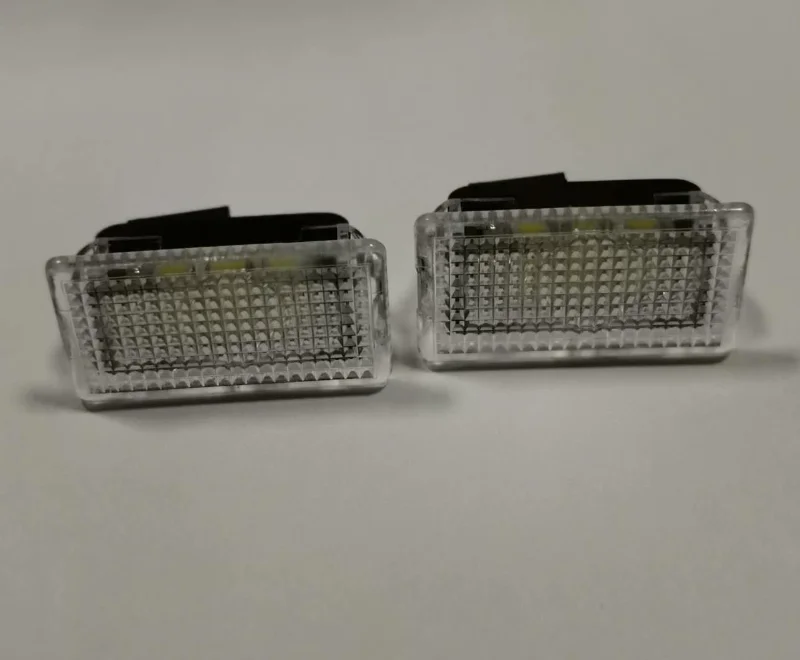 

Ultra-bright WHITE LED (Clear Lens) High Output Interior Light Car Door Lamp Puddle Trunk Light Kit for Tesla Model 3 S X 2 PCS