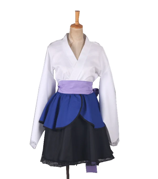 Naruto: Shippuden костюм NARUTO Akatsuki Uchiha Sasuke Лолита юбки кимоно для Хэллоуина Дамская форма
