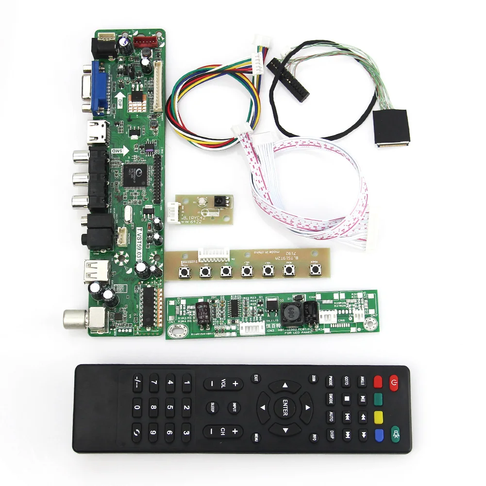 

T.VST59.03 LCD/LED Controller Driver Board(TV+HDMI+VGA+CVBS+USB) ForG150XG01 V2 LVDS Reuse Laptop 1024*768