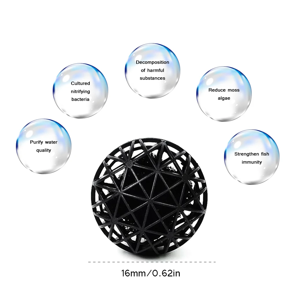 50 шт. Аквариум Пруд риф био-шарики аквариум воздушный насос канистра Биохимический хлопок фильтр губка медиа бак биофилтер