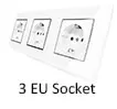 Double EU Schuko Power Socket with Double USB Charging Ports 5.1DC 2.1A For EU Round Box Wallpad 156*86mm EU Outlet with USB