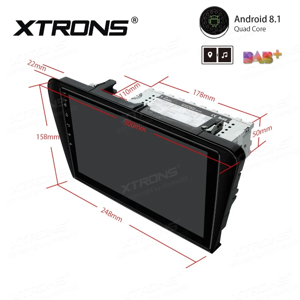 Top 10.1" Android 8.1 Oreo OS Car Multimedia Navigation GPS Radio for Skoda Octavia 2014-2016 with Split Screen Function Support 3
