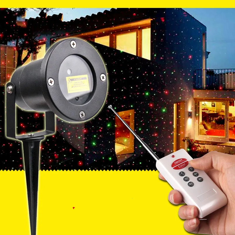 

Outdoor waterproof lawn laser light antenna remote control plug in the Christmas landscape lamp dynamic sky star