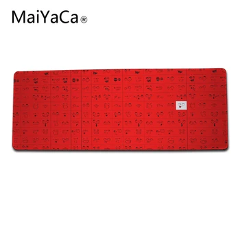 

MaiYaCa Soft Rubber Funny Expression Mouse Pad Large XL Mats 700*300*2MM Computer Notebook Durable Non-slip Rubber Mouse Mat Pa