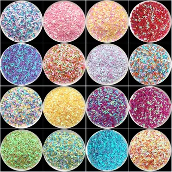

10g/Lot Size 3mm Mini Moon Sequins PVC Loose Sequins Lentejuelas for Nail Art Manicure/Wedding decoration confetti Nail Beauty