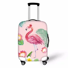 

FORUDESIGNS 3D Flamingo Elastic Luggage Protective Covers for 18- 28 Inch Suitcase Thick Dust Rain Cover Travel Bag Case Cover