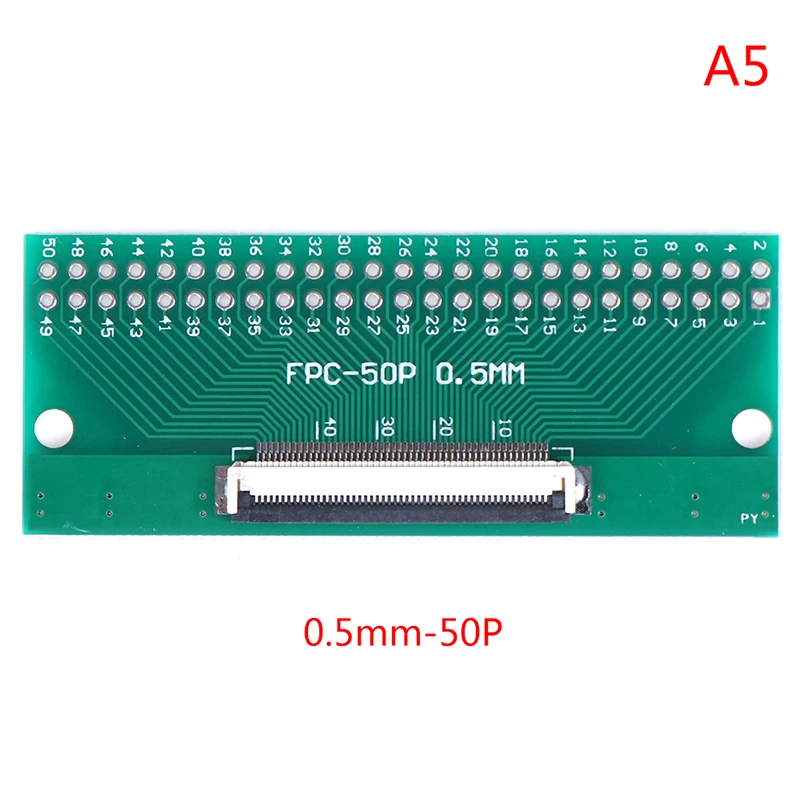 1 шт. 8 P/12 P/20 P/24 P/50Pin 0,5 FFC мм FPC to DIP 2,54 мм Печатная плата конвертер адаптер розетка пластина сварка с разъемом - Цвет: A5