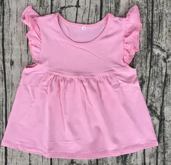

Trendy Kids Frock Dresses Girls icing summer Wholesale design biethday party cloth Girls Flutter Sleeve Dress