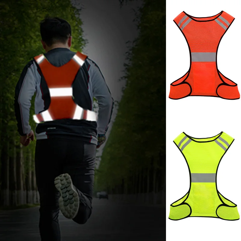 

Reflective Night Running Vest with Adjustable Strap Breathable Lightweight High Visibility Safety Vest for Running Cycling