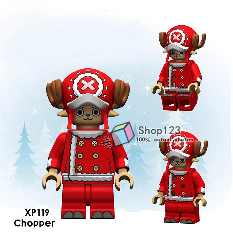

Single Sale ONE PIECE ly Action Tony Tony Chopper Luffy Robin Building Blocks Models Bricks Children Toys XP119