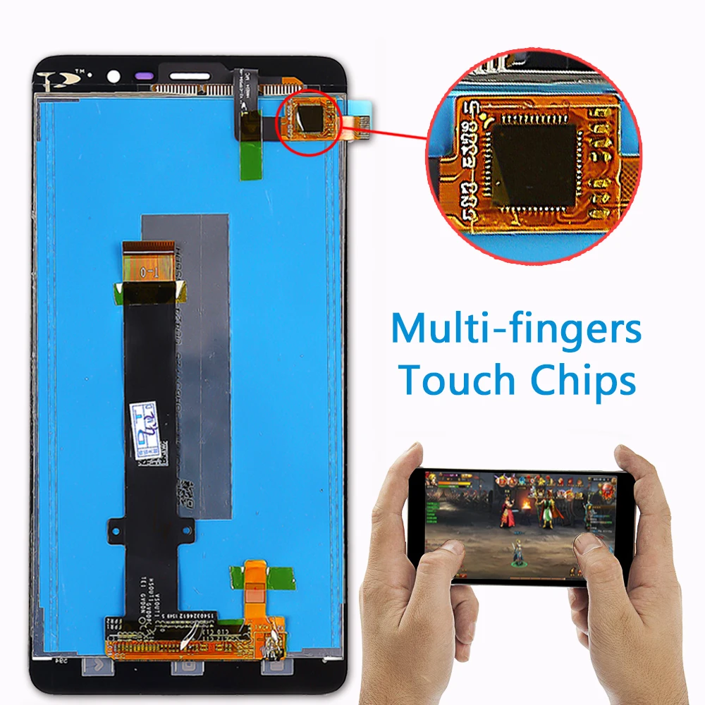 Fansu ips ЖК дисплей для Xiaomi Redmi Note 3 150 мм сенсорный экран 5 дюймов дигитайзер сборка