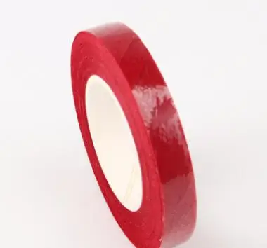 30 ярдов 12 мм Цветочная лента самоклеящаяся бумажная лента для гирлянды венки DIY Ремесло Искусственные товары для цветов цветок декоративный - Цвет: red