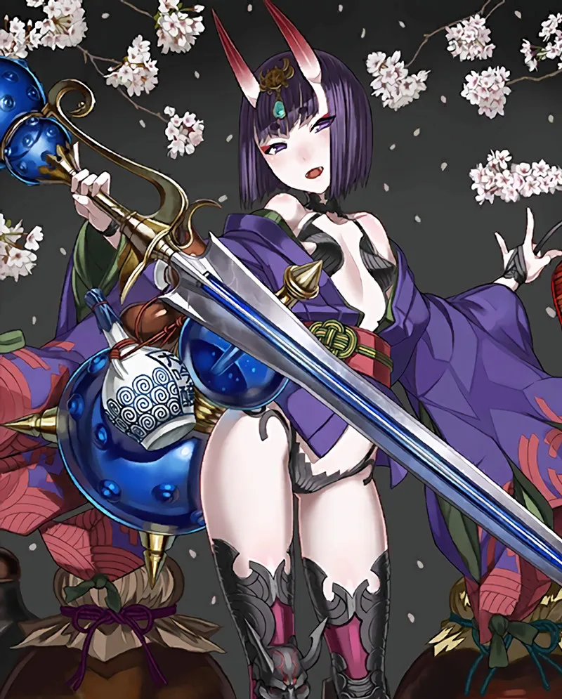 Fate grand order FGO Assassin Shuten Douji головные уборы косплей рога