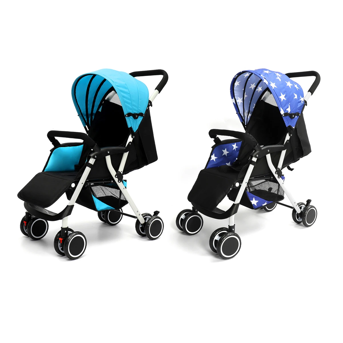 

Baby Strollers Ultra Lightweight Folding Can Sit Can Lie High Landscape Umbrella Baby Trolley Summer and Winter