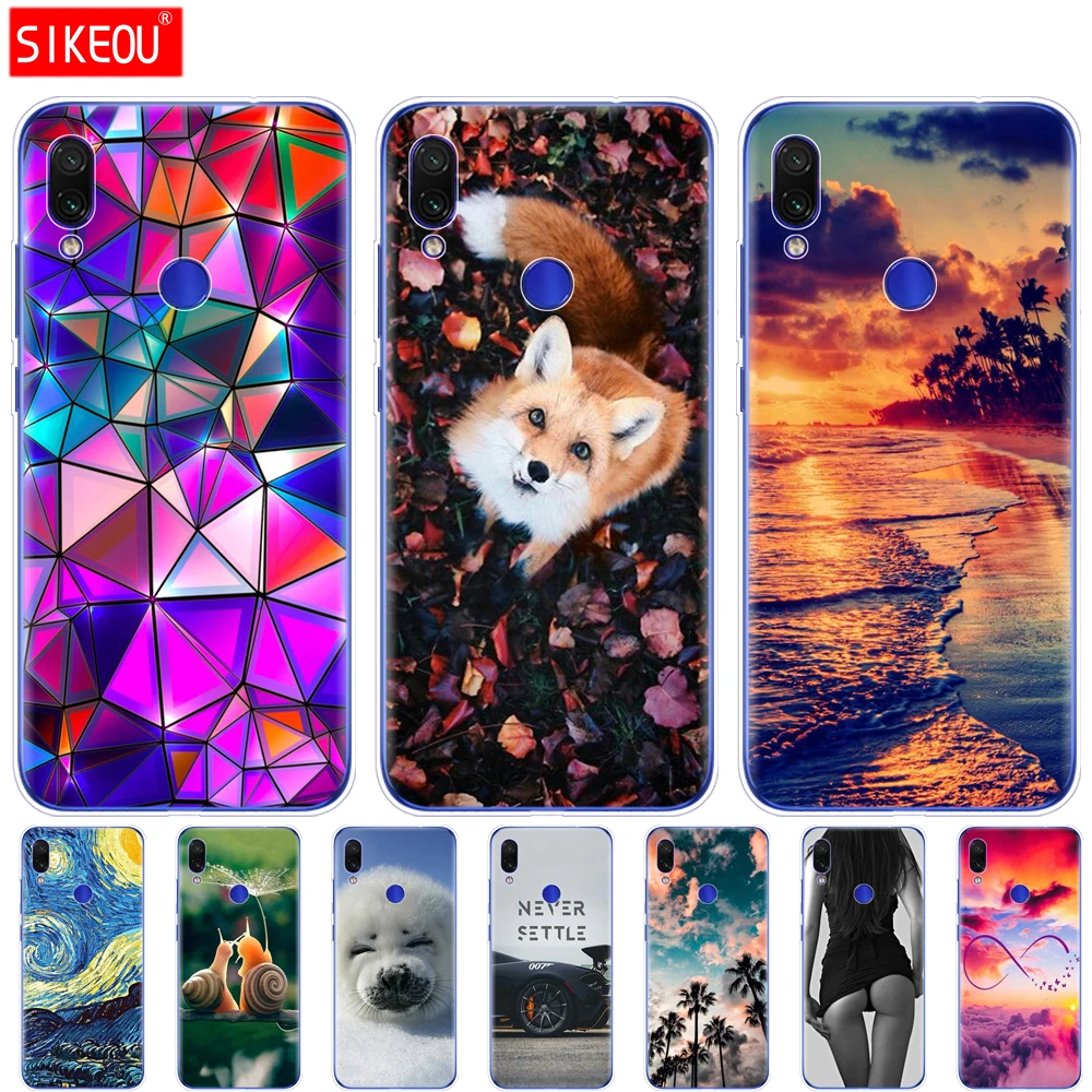 

For Xiaomi Redmi Note 7 Case Silicone Painting Soft TPU For Xiaomi Redmi Note 7 Case 6.3 Inch Fundas Coque Protective Back Cover