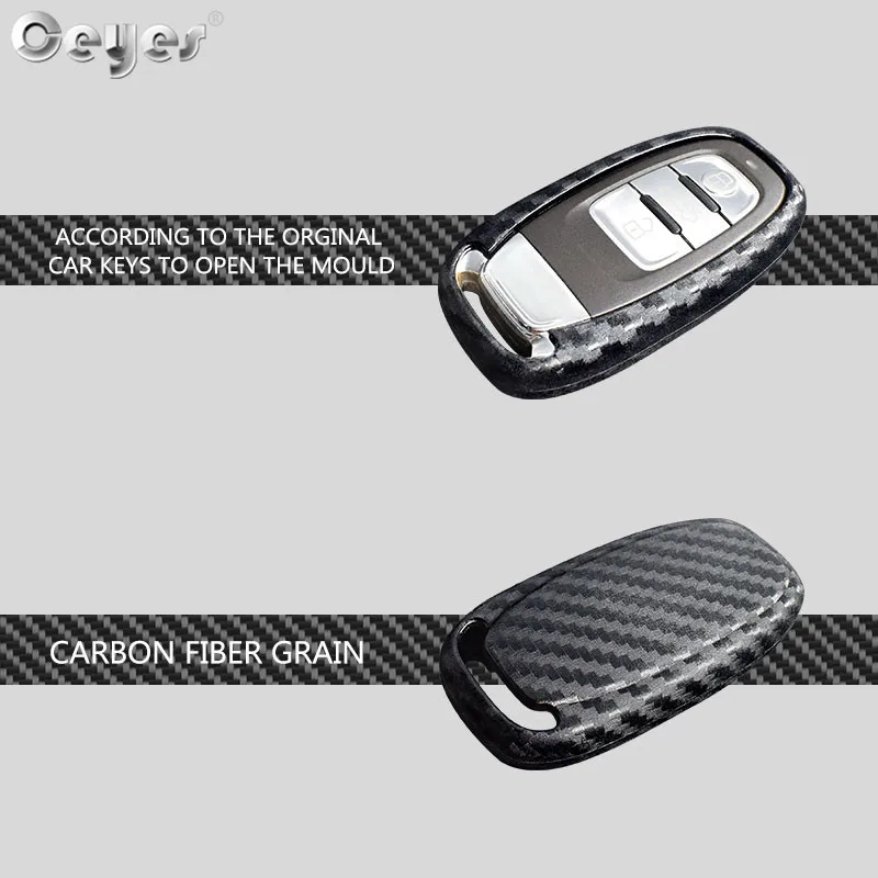 Carbon fiber key cover for AUDI (2)