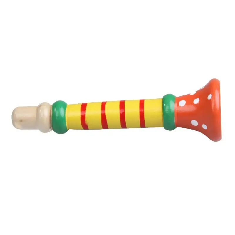 Красочное деревянное записывающее устройство образовательная труба Buglet Hooter Bugle развивающие игрушки неядовитые безвкусные детские